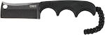 Columbia River Knives Minimalist Cleaver Blackout Knife Black with Blade made of Stainless Steel in Sheath