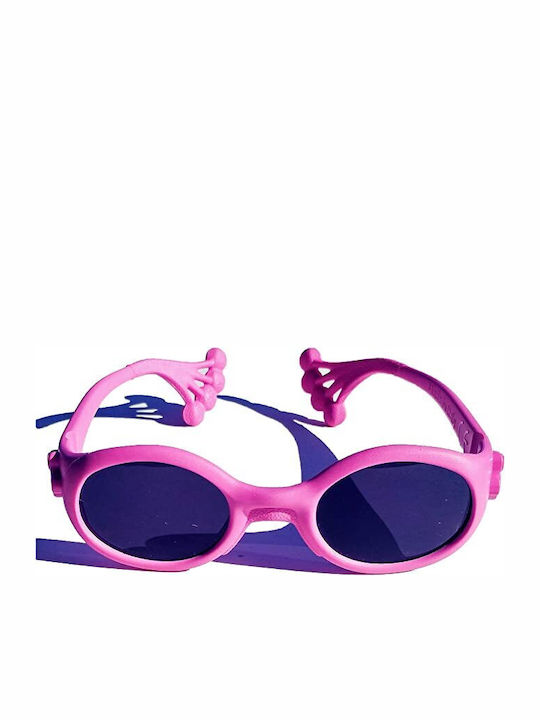 Animal Sunglasses Froggy 12-36 Μηνών Άθραυστα Οβάλ Βρεφικά Γυαλιά Ηλίου Ροζ για 12-36 Μηνών