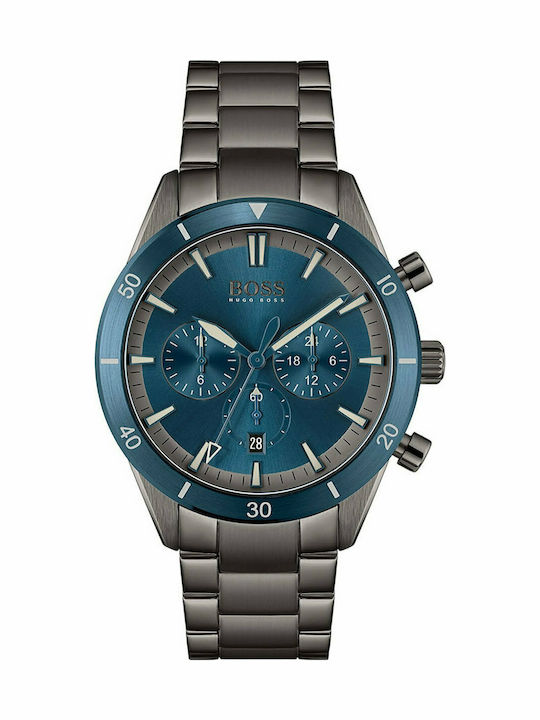 Boss Ανδρικό Ρολόι 44mm Χρονογράφος Μπαταρίας μ...