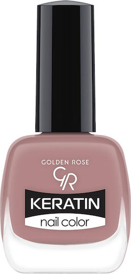 Golden Rose Keratin Glossy Βερνίκι Νυχιών Καφέ 17 10.5ml