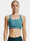 Under Armour Crossback Heather Women's Sports Bra without Padding Blue