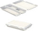 Sabert Set de 50 Cutii Containere alimentare din trestie de zahăr 43x38x6.2cm
