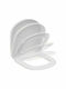 Karag Plastic Soft Close Toilet Slim Seat White Legend Slim 42cm