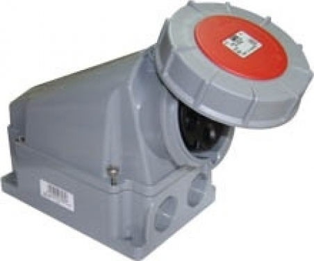 PCElectric Priză industrială feminină Priză de perete femeie 5P 63A 400V IP67 135-6