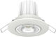 Elvhx Round Metallic Recessed Spot with Integrated LED and Natural White Light 8W 4000K White 8x8cm. 1pcs