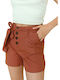 Only Women's High-waisted Shorts Red