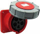 PCElectric Женски индустриален щепсел Панелен женски щепсел 5P 125A IP67 345-6