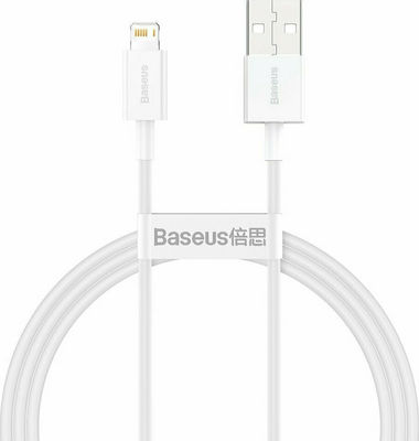 Baseus Superior Series USB-A la Cablu Lightning Alb 1m (CALYS-A02)
