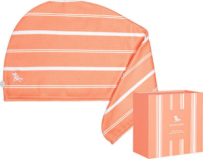 Dock & Bay Quick Dry Hair Wrap Towel Hair Microfiber Orange 63x29cm.