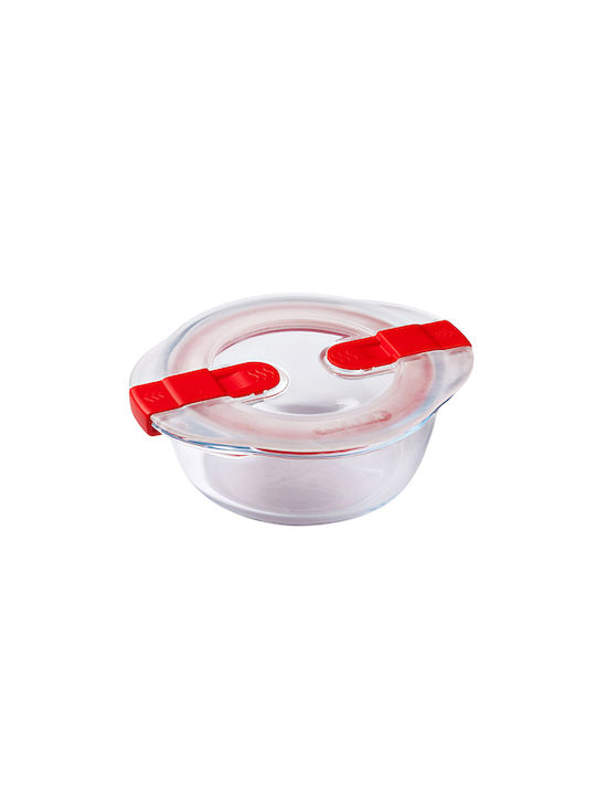 Pyrex Cook & Heat Кутия за обяд Стъкло Червен Подходяща за микровълнова фурна 2300мл 1бр