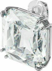 Swarovski Mesmera Square Cut Μονό Σκουλαρίκι Καρφωτό με Clip από Ασήμι με Πέτρες Swarovski Mesmera Square Cut Μονό Σκουλαρίκι Καρφωτό με Clip από Ασήμι με Πέτρες