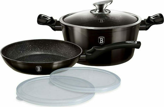 Berlinger Haus Shiny Black Edition Σετ Μαγειρικά Σκεύη από Αλουμίνιο Μαύρα 5τμχ Berlinger Haus Shiny Black Edition Σετ Μαγειρικά Σκεύη από Αλουμίνιο Μαύρα 5τμχ