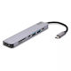Savio USB-C Docking Station mit HDMI 4K PD Gray (AK-47)