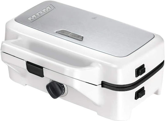 MPM Sandwich Maker Grill with Removable Plates 1200W White