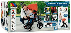 Bicicletă Triciclu pentru Copii Transformabil cu Spațiu de Depozitare, Cort & Mâner Părintesc Τρίκυκλο Urban Trike Basic pentru 12+ luni Negru S2405122