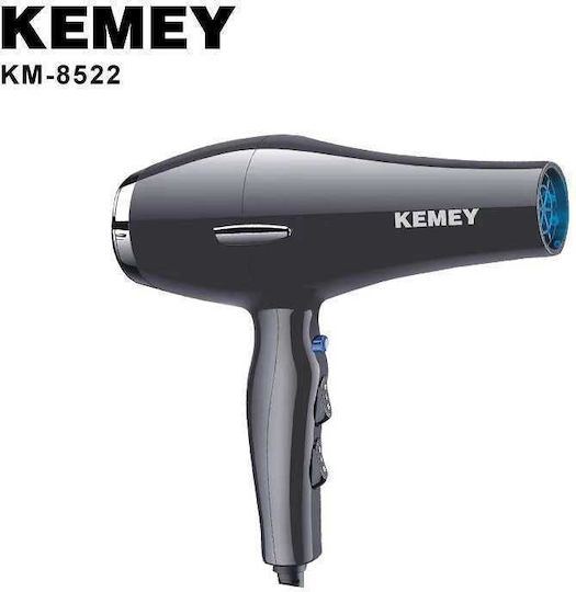 Kemei Ionic Hair Dryer 3500W Black