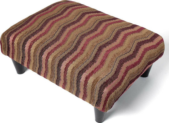 Scaune Suport pentru picioare Tapițat cu Țesătură 602 Val Red Longstocking 40x30x16buc