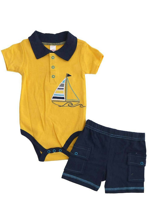 Soft Touch Baby Summer Set Set 2 pieces (BG112) yellow