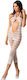 Passion BS081 Sexy Bodystocking Gittermuster mit Offenem Schritt Weiß