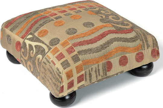 Stoff Fußhocker 602 Dichtes Grün 30x30x14cm