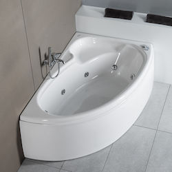 Carron Bathrooms Dove CRN W/Pool Αριστερή Μπανιέρα με Υδρομασάζ 155x95cm