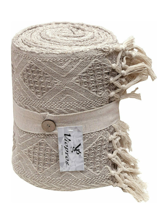 Viopros 3040 Blanket Knitted Queen 230x250cm. Linen