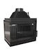 Kratki Simple Z S L BS Ενεργειακό Τζάκι Κασέτα Ξύλου 16kW Αριστερή Γωνία με Ανοιγόμενη Πόρτα
