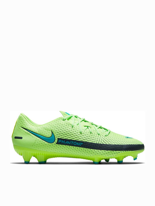 Nike Phantom GT Academy FG Χαμηλά Ποδοσφαιρικά Παπούτσια με Τάπες Lime Glow / Aquamarine