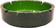 Art et Lumiere Glass Cigarette Ashtray Green 18cm