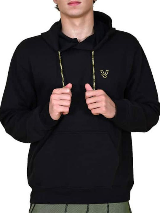 BLACK HOODED SWEATSHIRT FUSION VOLT