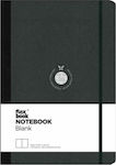 The Writing Fields Global Notebook 192 Sheets A5 with Blank Pages and Elastic Black