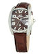 Women's Watch with Brown Leather Strap