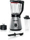 Bosch Serie 4 Blender Cu Cană De Sticlă 1,5 L 1200W Inox