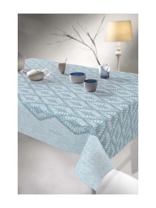 Saint Clair 1026 Polyester Tablecloth Sky 140x2...