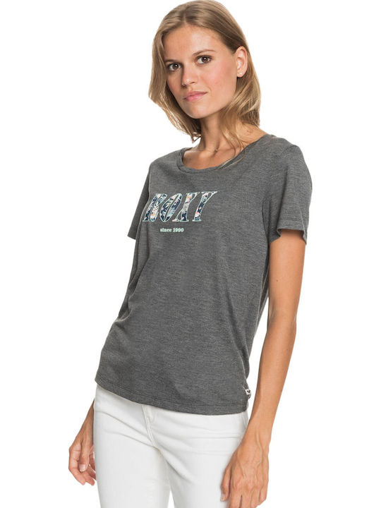 Roxy Chasing The Swell Women's T-shirt Hiking Gray