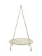 GW-908 Hängende Garten & Veranda Schaukel Sessel Stoff White L80xB80xH100cm