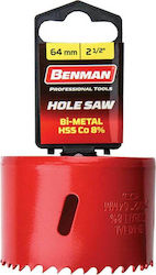 Benman Hole Saw Set HSS with Diameter 114mm for Wood, Metal, Brick and Tile