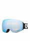 Oakley Factory Pilot Mască de Schi și Snowboard pentru Adulți Neagră cu Lentilă Oglindă Albastră