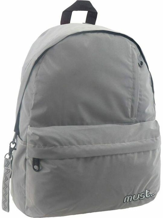 Must Reflective Grey School Bag Backpack Junior...