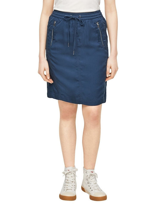 s.Oliver Mini Skirt in Blue Color 2061482-5760