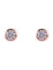 Medisei Earrings from Silver Gold Plated with Stones