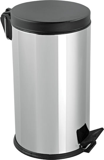Mopatex Metallic Waste Bin 5lt with Pedal Black