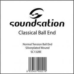 Soundsation Classical Ball End Μονή Χορδή Silver Plated 28" E (Mi)