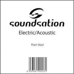 Soundsation Single Steel String for Acoustic Guitar / Electric Guitar Electric/Acoustic .012"