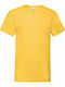 Fruit of the Loom Valueweight V Τ Ανδρικό Διαφημιστικό T-shirt Κοντομάνικο Sunflower