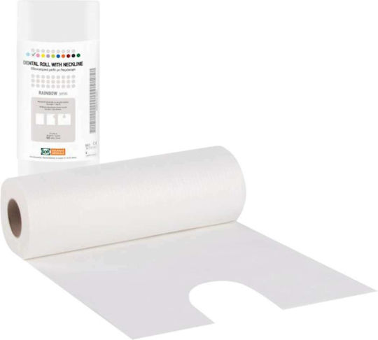 Soft Care Οδοντιατρική Πετσέτα σε Ρολό Λευκή 1ply + 1ply χωρίς Dispenser 80τμχ Rainbow