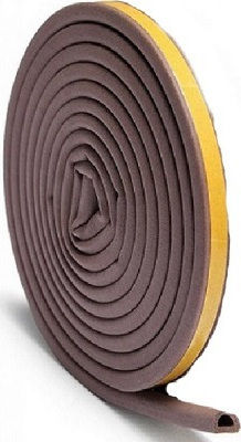 Bostik Den Braven Type R Rubber Draft Stopper Window / Door in Brown Color 28175