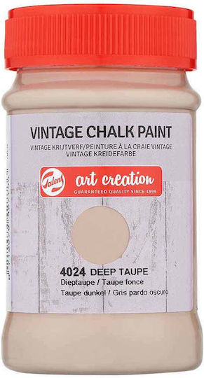 Royal Talens Vintage Chalk Paint Chalk Colour of Chalk 4024 Deep Taupe Taupe Brown 100ml 420540240