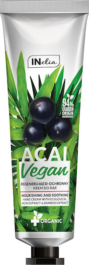 Inelia Vegan Ενυδατική Κρέμα Χεριών Acai & Bamboo 100ml