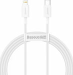 Baseus Superior USB-C to Lightning Cable 20W Λευκό 1.5m (CATLYS-B02)